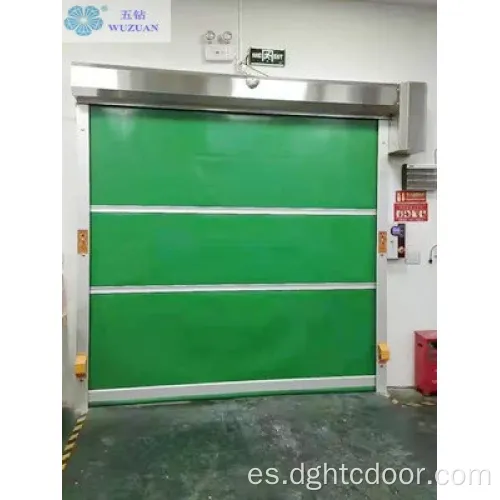 Puerta automática industrial de PVC enrollada de alta velocidad